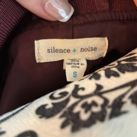 Urban Outfitters Burgundy Bomber Jacket - Picture 3 of 3